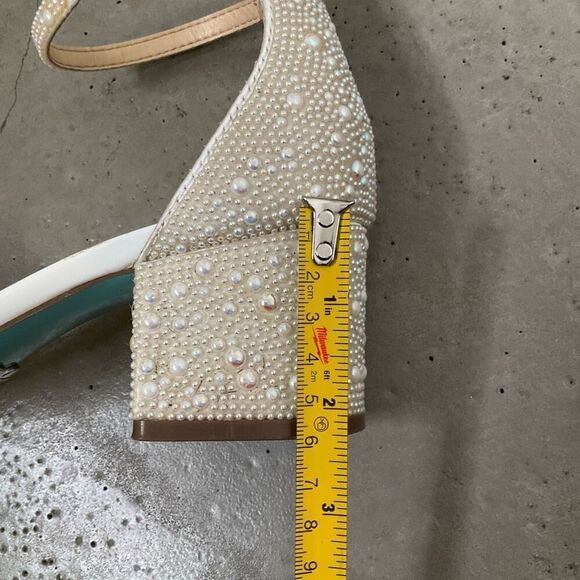 Betsey Johnson Mari Block Heel Evening Sandals - Picture 11 of 11